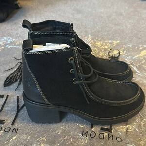 Fly London WINS Genuine Suede And Leather Boots NWOT EU42